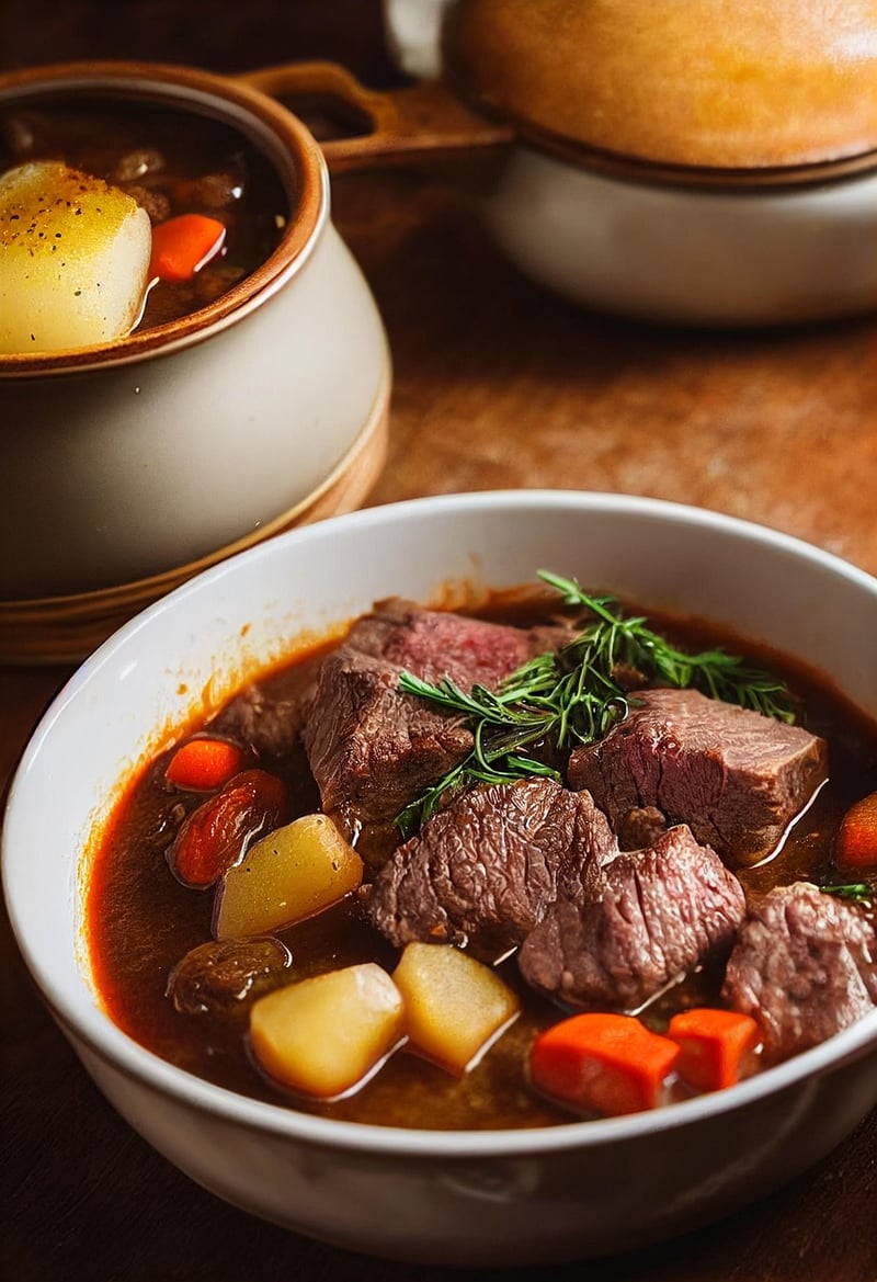 Beef Stew with Rosemary Dumplings